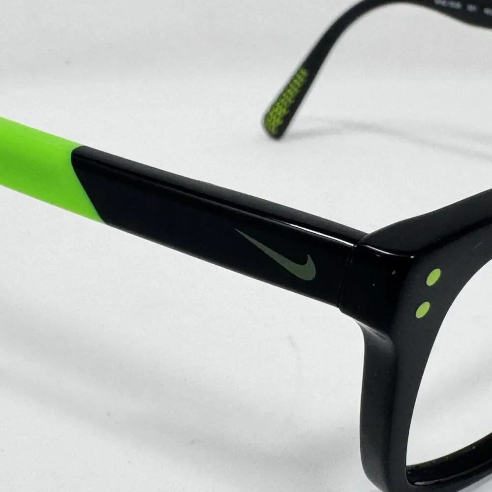 Nike 5538 001 Black Volt Eyeglass Frames 49-17-135